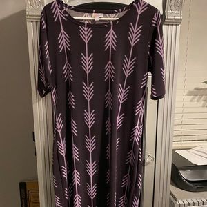 Dark purple bodycon dress